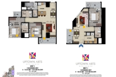 1br 2br unit layout Uptown Arts Residence  Preselling Condo For Sale in Bonifacio Global City BGC