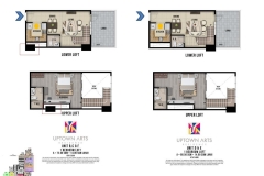 One Bedroom Loft Unit Layout Uptown Arts Residence  Preselling Condo For Sale in Bonifacio Global City BGC