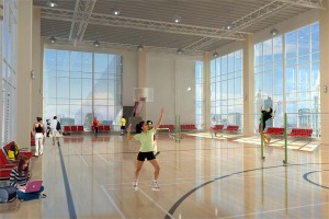 Badminton and Basketball Court in Uptown